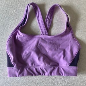 Victorias Secret VSX purple crisscross sports bra